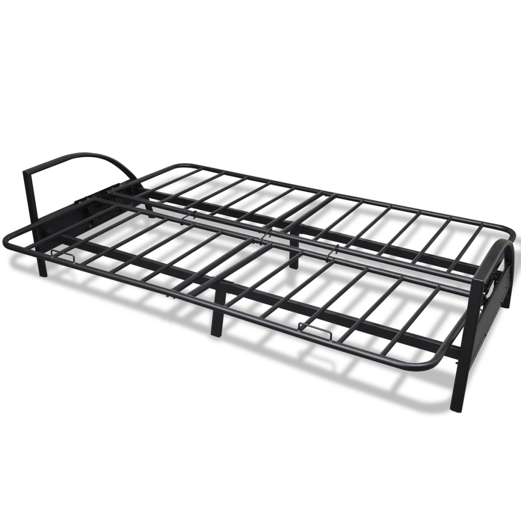 black Foldable Metal Sofa Bed