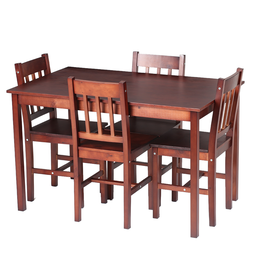 Brown Ikayaa Modern Pcs Wood Kitchen Dining Table Chairs Set - Ikayaa Modern Pcs Wood Kitchen Dining Table Chairs Set brown ikayaa modern pcs wood kitchen dining table chairs set - ikayaa modern pcs wood kitchen dining table chairs set