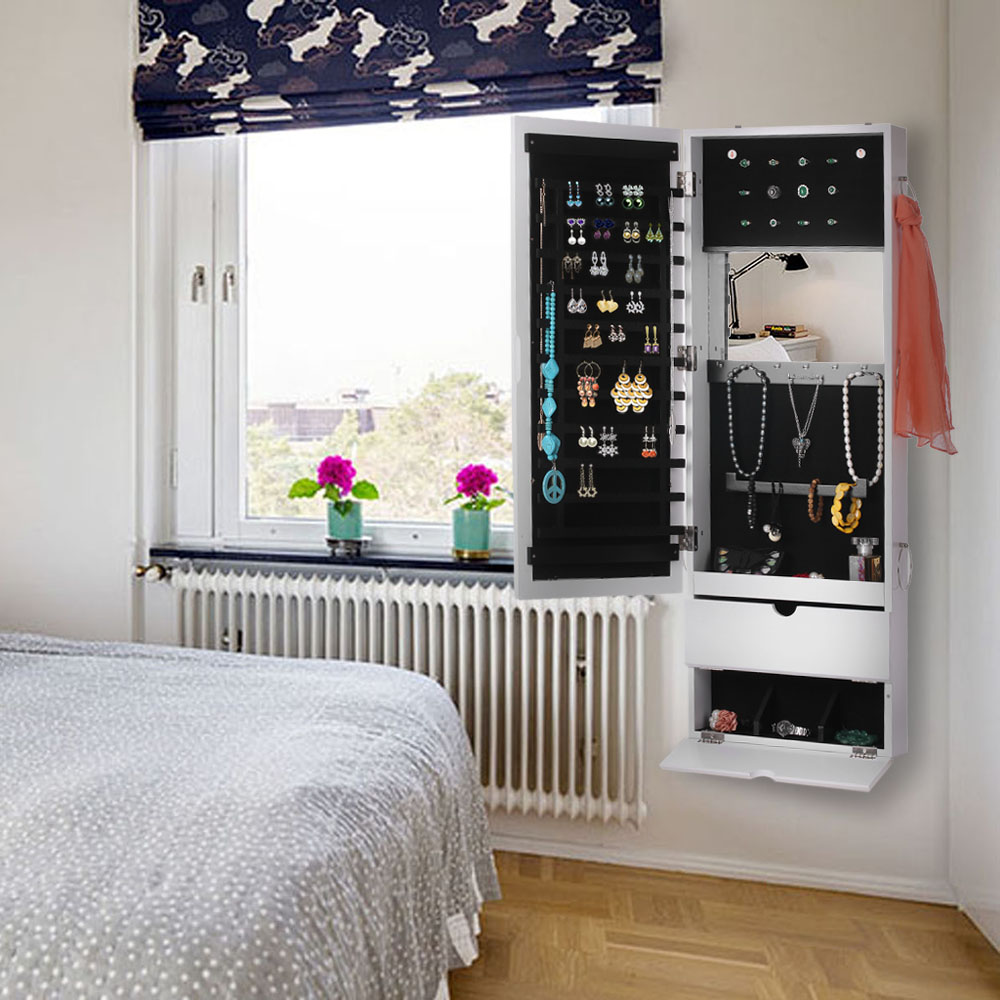 Wall Mirror Jewelry Armoire white ikayaa mirrored hanging white jewelry armoire door/wall Wall Mirror Jewelry Armoire white ikayaa mirrored hanging white jewelry armoire door/wall